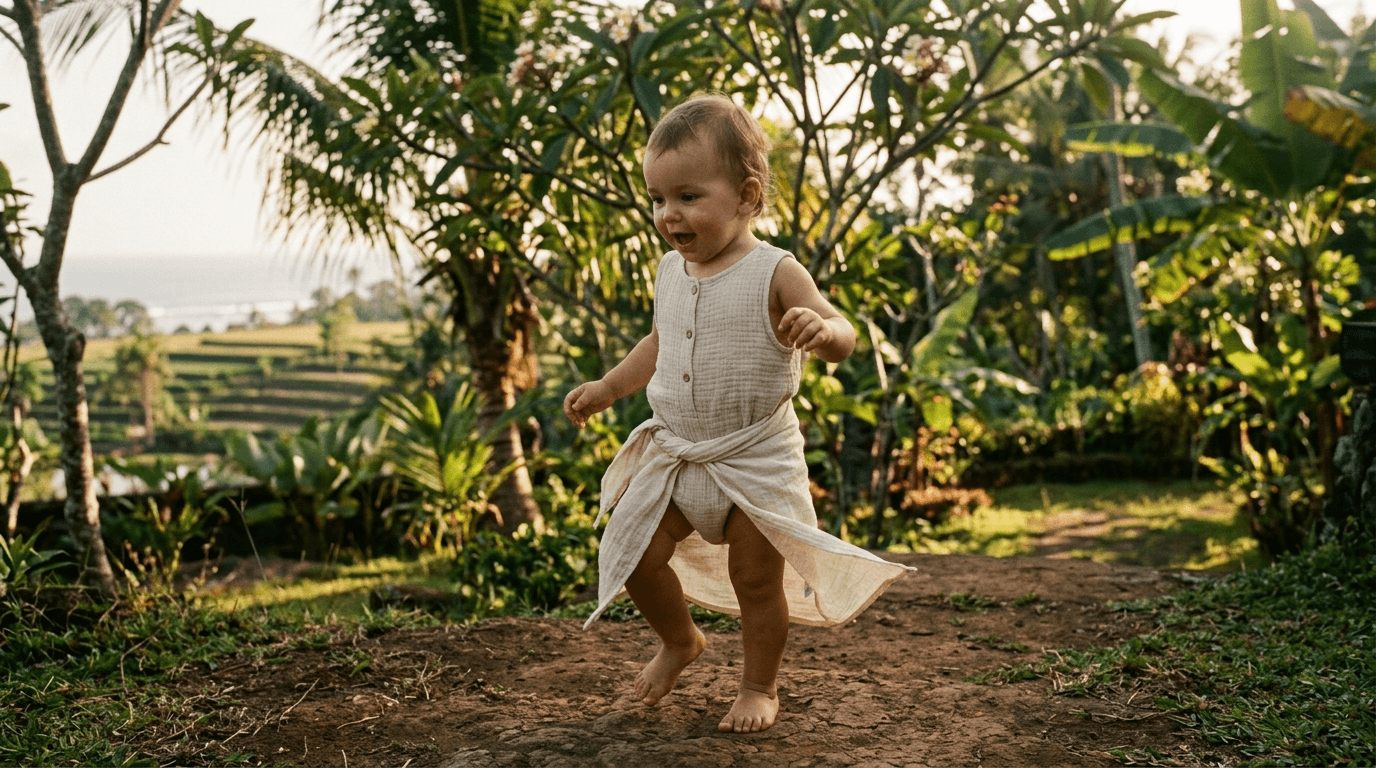 Sarong rules for walking toddlers