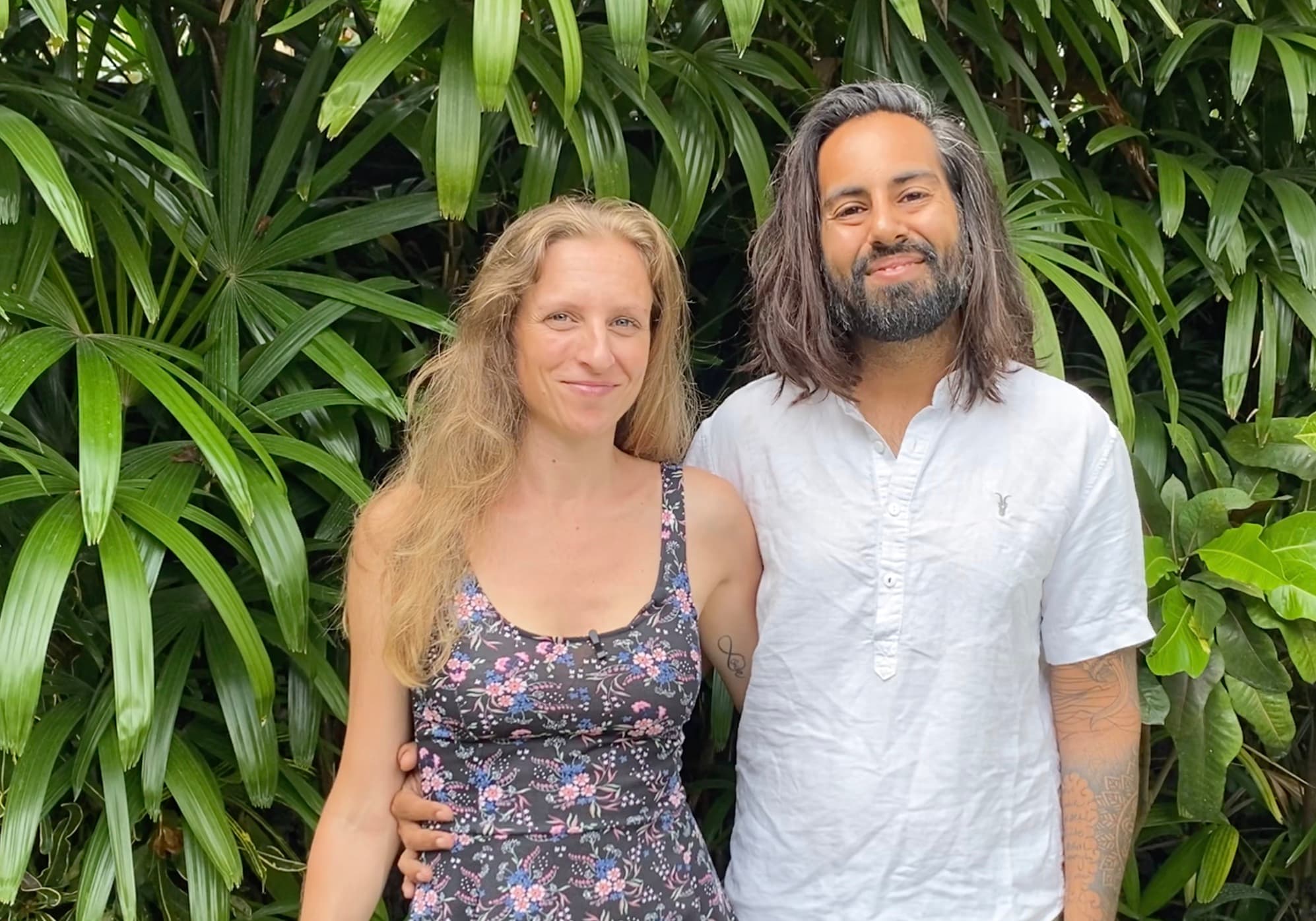 Vanessa and Bob, the parents who founded EPIC, at home in Bali