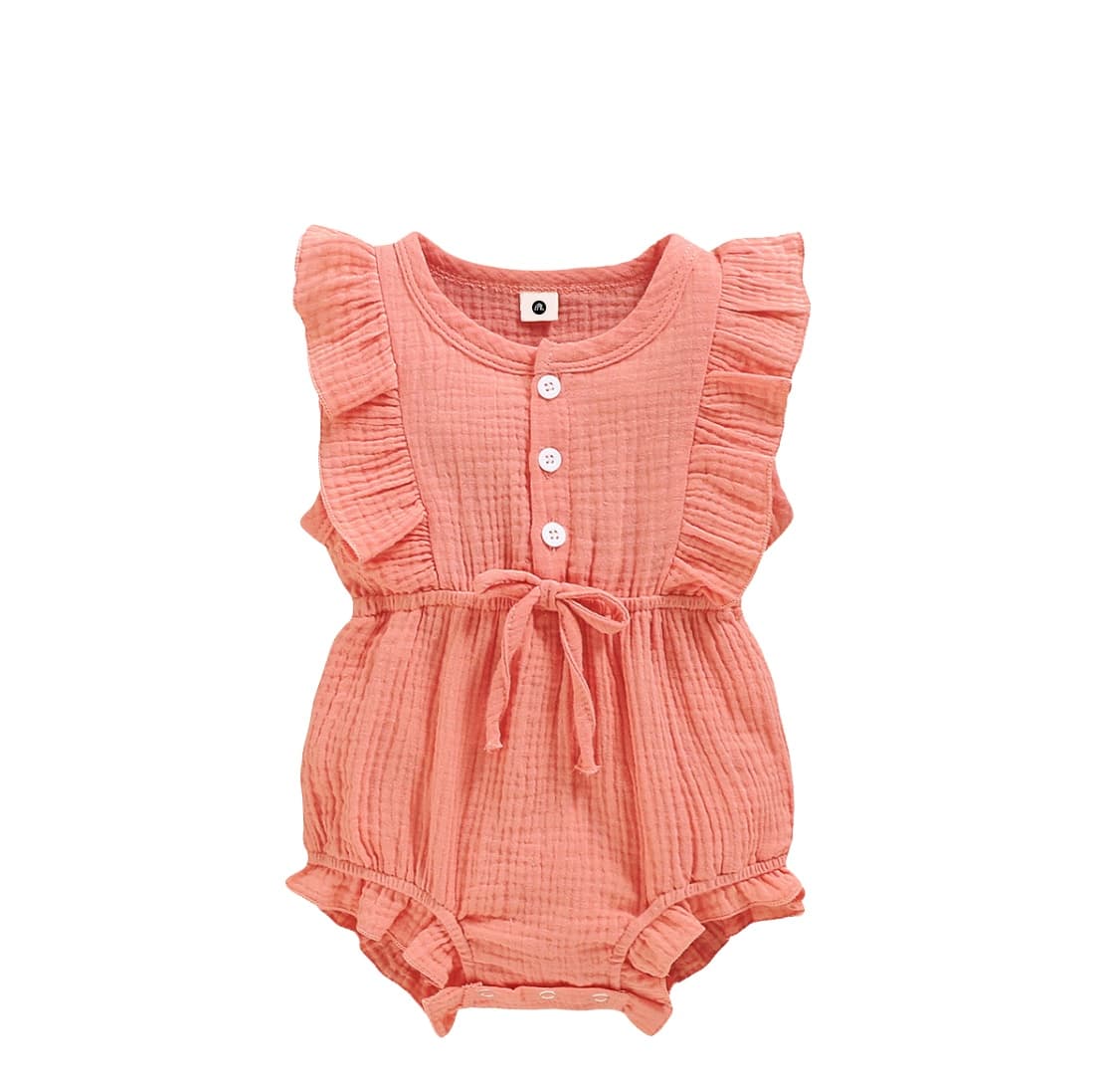Frills Onesie, breathable muslin cotton baby clothing, born in Bali