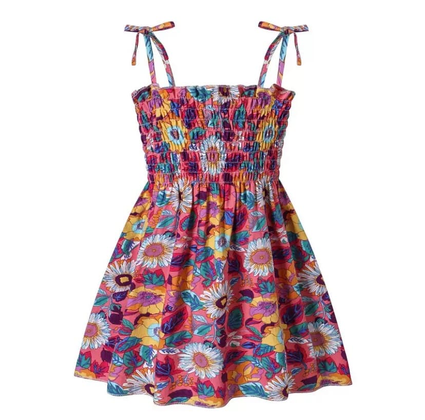 Meadow Dress, breathable muslin cotton baby clothing, born in Bali