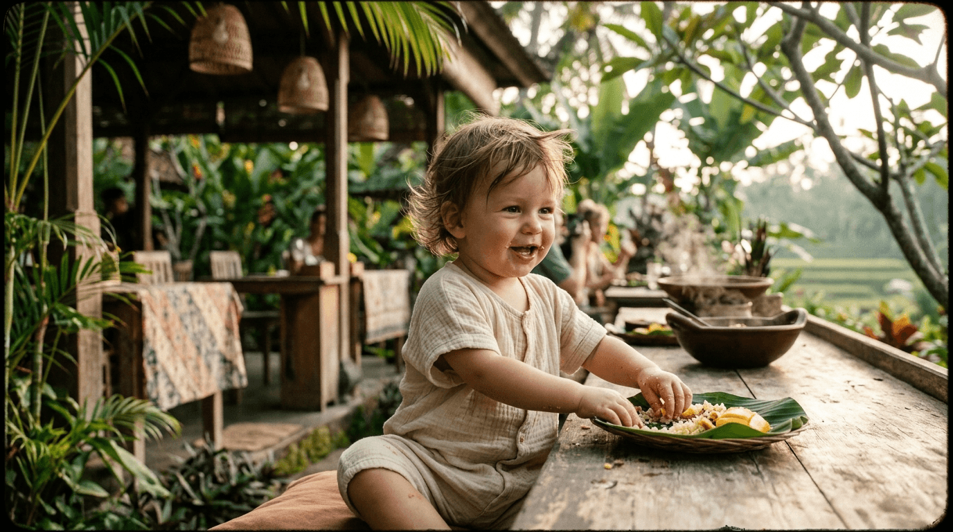 The First Warung Meal With a Toddler: No Highchair, No Panic